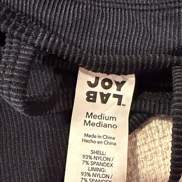 JoyLab Black Ribbed Sports Bra - Picture 4 of 5